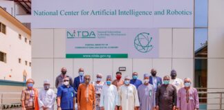 Innovation remains Excellent mechanism in Creating Prosperity — NITDA DG Director General, NITDA, Mal. Kashifu Inuwa Abdullah with Vice Chancellor, Federal University Minna and management of both organizations during a courtesy visit to National Centre for Artificial intelligence and Robotics, NCAIR, Wuye, Abuja