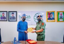 Military Requires 21st Century Infrastructures To Achieve Security Targets- DG NITDA L-R: Director General of NITDA, Mallam Kashifu Inuwa Abdullahi with Chief Of Defense Communication, Nigerian Army, Major General Elvis Njoku