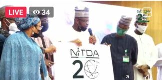 Pantami, Others Commend NITDA @ 20th anniversary Unveiling of NITDA's 20th anniversary logo by Dr. Isa Ali Ibrahim Pantami, Minister of Communication And Digital Economy