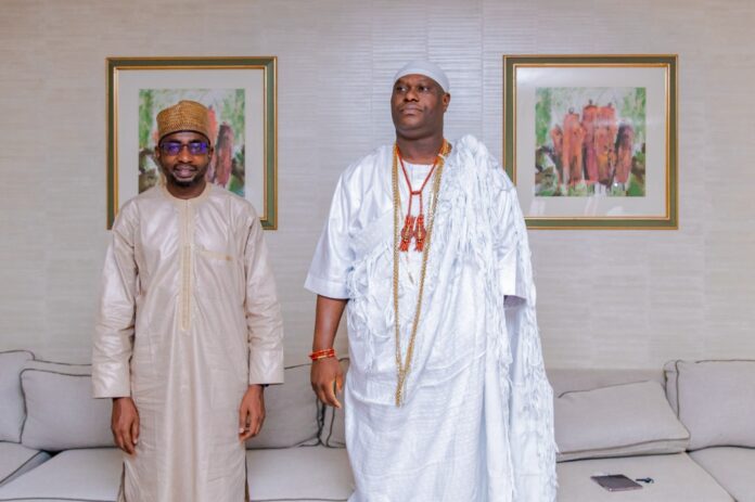 DG-of-NITDA- Mallam Kashifu-Inuwa-Abdullahi with Ooni If Ife