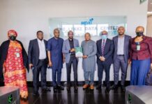 DG NITDA Visits MDXi, Calls For Closer Ties Among IT Stakeholders NITDADirector General, NITDA, Mallam Kashifu Inuwa Abdullahi; COO, MDXi, Gbenga Adegbiji, with some management staff of both organisations during the official visit to MainOne's datacenter in Ajah, Lagos State (Nigeria)