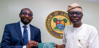 Sanwo-Olu Lauds NITDA’s Revolutionary Work On Digital Economy Driving DG-of-NITDA- Mallam Kashifu-Inuwa-Abdullahi with Lagos state governor, Babajide Sanw-olu