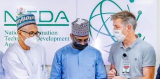 NITDA Begins Operations Of Nigerian National Public Key Infrastructure Director General, National Information Technology Development Agency (NITDA), Mallam Kashifu Inuwa Abdullahi (middle) with delegates from Veridos GMBH