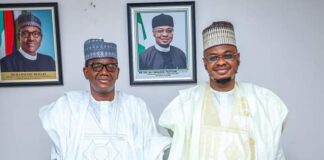 Pantami is an Asset in the Administration of President Buhari – Governor Matawalle (L-R) The Executive Governor, Zamfara State, Gov. Bello Mohammed Matawalle with Minister of Communication and Digital Economy, Dr. Isa Ali Ibrahim pantami