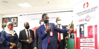 EFCC Launches App For Online Reporting Of Economic Crimes EFCC Chairman, Abdulrasheed Bawa and Management Team