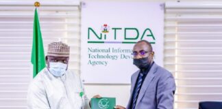 NITDA, NCAA Partner On Digital Transformation R-l: Kashifu Inuwa Abdullahi, director general, National Information Technology Development Agency (NITDA), with Captain Musa Shuaibu Nuhu, the director general of Nigerian Civil Aviation Authority (NCAA)