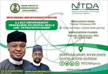 Digital Skills Training: NITDA Opens Online Portal for Persons With Disability