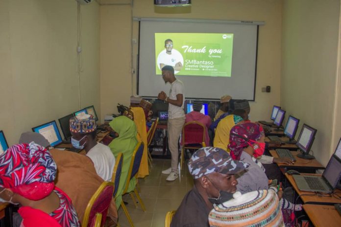 Cross section of participants during ICT training at PR Nigeria centre kano