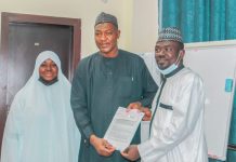 IMPR Institutes Prizes for Best Students in Public Relations, Digital Economy prof Hajara Sanda of Mass Communication, Prof Professor Sagir Adamu Abbas VC BUK and Yushau Shuaib of IMPR