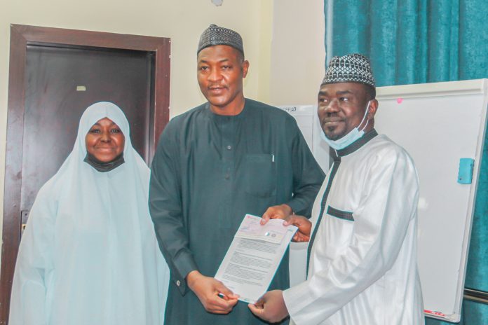 prof Hajara Sanda of Mass Communication, Prof Professor Sagir Adamu Abbas VC BUK and Yushau Shuaib of IMPR prof Hajara Sanda of Mass Communication, Prof Professor Sagir Adamu Abbas VC BUK and Yushau Shuaib of IMPR