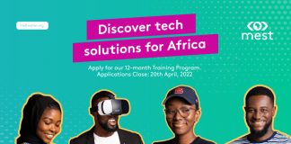 Applications Still Ongoing for MEST Africa Training Programme 2023