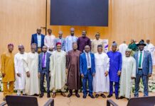 FG Inaugurates Presidential Council On Digital, e-Government Master Plan The Minister of Communications and Digital Economy, Prof. Isa Pantami (middle) flanked by members of the committee during their inauguration in Abuja.