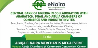 CBN, Arabatech, Others invite Nigerians For e-Naira Merchant Mega Event