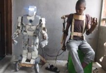 Kano Teenager Invents Robot Working With Exoskeleton Remote Control Isah Auwal-Barde
