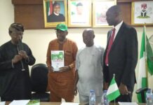 FACAN Set To Onboard 50 Million Members On eNaira Platform L-R: Dr. Victor Iyama the President & Vice President of FACAN with Mr. Segun Olugbile Arabatech CEO and Mr. Joseph Angaye the CBN Representative at the presentation of the eNaira partnership between Arabatech & FACAN and the Unveiling of FACAN eNaira Onboarding