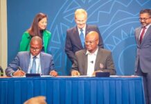 PHOTOS: In America, Pantami announces Space X partnership for broadband access across Nigeria; signs Artemis Accords at US-Africa Leaders’ Forum Minister of Communications and Digital Economy Professor Isa Ali Ibrahim, FCIIS, FBCS, FNCS on behalf of Nigeria signed the “Artemis Accord” during the U.S.-Africa Space Leaders Forum taking place in Washington D.C the United States of America.