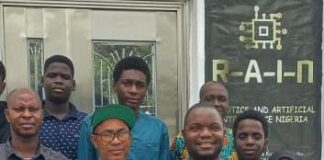 RAIN and Shaping Nigeria’s AI, Robotics’ Future Hon. Oluyemi Taiwo with Dr. Olusola Ayoola during courtesy visit to RAIN Centre