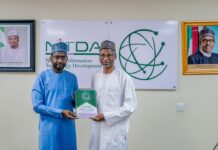 NITDA Partners Hajj Institute On Digitizing Hajj Processes DG NITDA, Kashifu Inuwa Abdullahi with Rector, HIN, Prof. Nasir Muhammad Maiturare