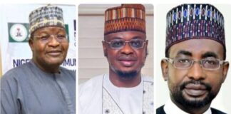 Between NITDA Bill and NCC Mandate L-r: Prof. Umar Danbatta, Executive Vice Chairman of NCC, Prof. Isa Pantami, Minister of Communications and Digital Economy; Mal. Kashifu Inuwa, Director-General of NITDA