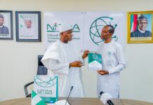 Nigerians In Disapora Are Crucial For Development – NITDA Boss Dr. Usman Gambo Abdullahi with Dr. Bashir Obasekola