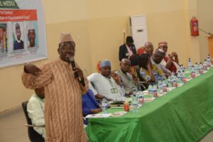 PRNigeria Publisher, Malam Yushau A. Shuaib addressing the participants 