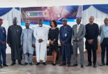 NCC Reiterates Commitment to Deepen Innovation Ecosystem at ICT Innovation Competition NCC ICT Innovation Competition 2023 - Prof. Danbatta's representative, Engr. Ubale Maska, and other guest at the opening ceremony at Digital Bridge Institute, Lagos (PHOTO: TechEconomy, February 2023)