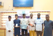 CITAD Presents Laptop, Handsets Prizes To Winners Of Its ‘Report A Project’ Competition Winners of CITAD Report a Project Competition