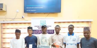 CITAD Presents Laptop, Handsets Prizes To Winners Of Its ‘Report A Project’ Competition Winners of CITAD Report a Project Competition