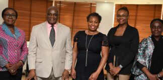 NCC Renews Commitment to Industry Collaboration, Inclusiveness NCC Director of Public Affairs,Reuben Muoka with CEO, FBFI, Funmi Akinyele