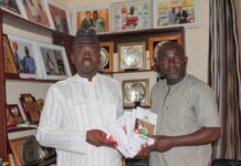 Nasarawa State University to Offer Degrees in Public Relations L-R : Publisher of PR Nigeria, Yushau Shuaib with Dr Anthony Ogande, Nasarawa State University