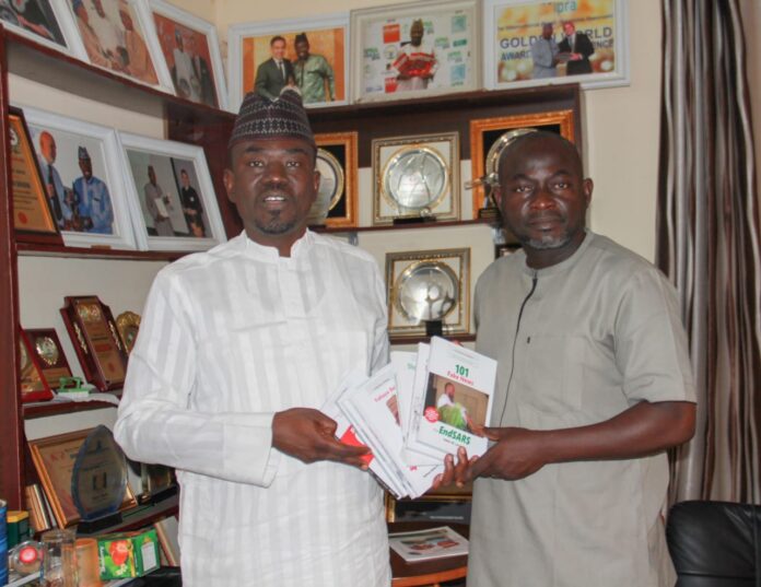 L-R : Publisher of PR Nigeria, Yushau Shuaib with Dr Anthony Ogande, Nasarawa State University