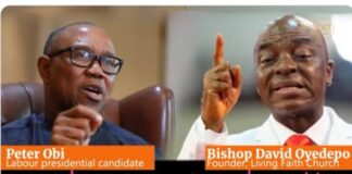 NCC Denies Tracking, Leaking Obi Versus Oyedepo Phone Call Peter Obi And Bishop David Oyedepo
