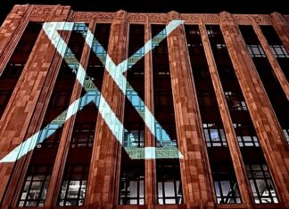 X Launches Enhanced AI Model Grok-2 X Logo on Twitter headquarter