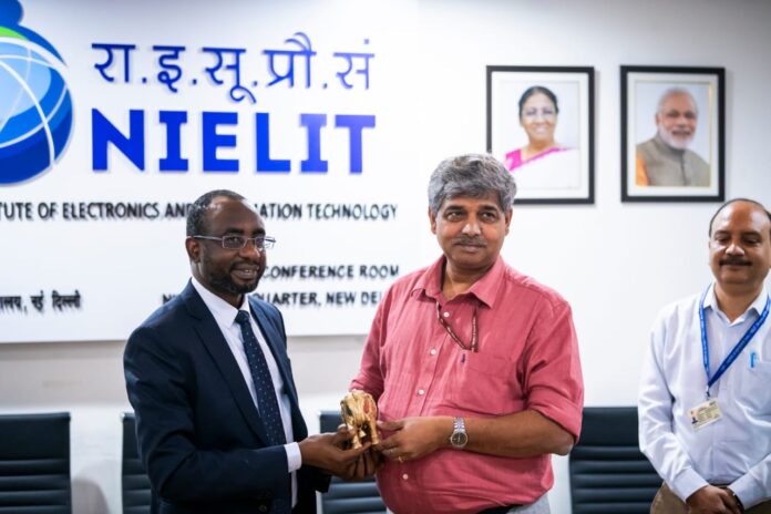 DG NITDA, Kashifu Inuwa with Dr. M.M. Tripathi, the Director-General of the National Institute of Electronics and Information Technology (NIELIT), India