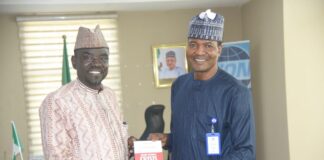 Ndace Pledges Collaboration with PRNigeria to Actualize VON’s Mandates L-R: Alhaji Yushau Shuaib, CEO, IMPR And Mr Jibrin Baba Ndace, DG, Voice of Nigeria, VON