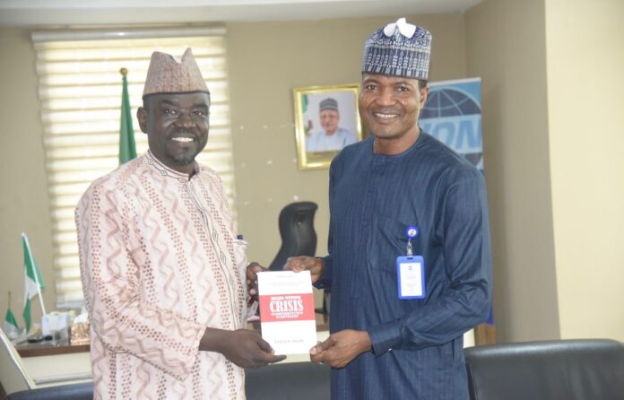 L-R: Alhaji Yushau Shuaib, CEO, IMPR And Mr Jibrin Baba Ndace, DG, Voice of Nigeria, VON