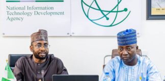 NITDA, NIPSS, Leverage Digital Innovation To Drive Economic Growth DG NITDA, Kashifu Inuwa CCIE with Brigadier General, Abdulrahman Idris, team lead of the Senior Executive Course 46 2024, NIPSS, Kuru, Jos.