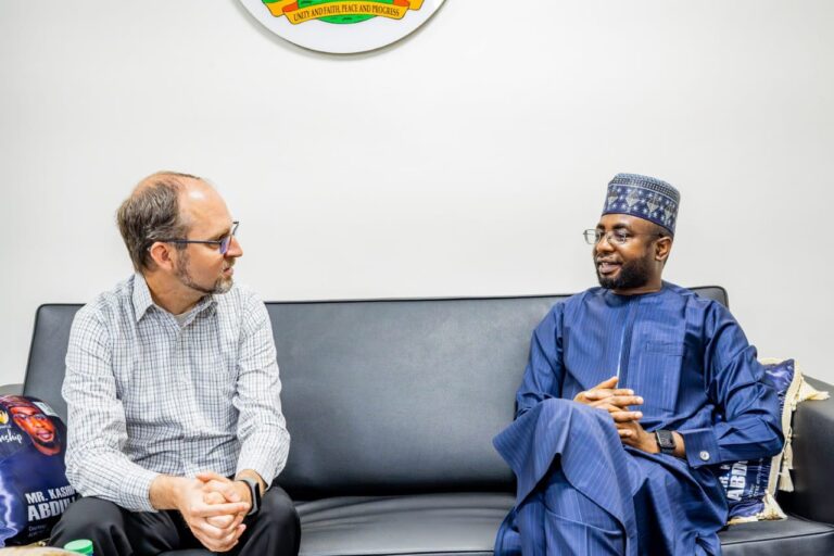 DG NITDA, Kashifu Inuwa Abdullahi CCIE, with USAID Executive, Josh Woodard
