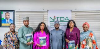Digital Transformation: NITDA Takes Digital Technologies to Grassroots DG NITDA, Kashifu Inuwa CCIE (middle) alongside Director CAER, NITDA, Hadiza Umar (right) SSA to the President, Comm. Engagement in Nigeria