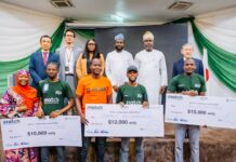 iHATCH: NITDA, JICA, Drive Digital Revolution With $37,000 Cash Prizes For Startups Group of photograph of DG NITDA Kashifu Inuwa Abdullahi, Japan Ambassador to Nigeria with Winners of iHATC Cohort 3 Competition