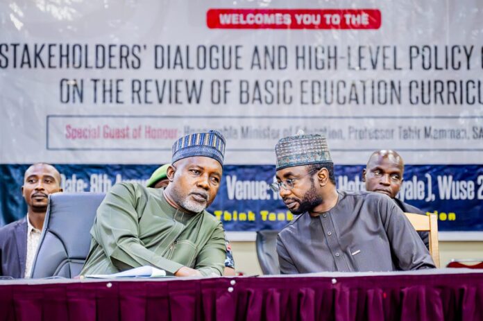 DG NITDA Kashifu Inuwa Abdullahi with State Minister of Education, Dr. Sununu Yusuf