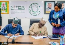 FG Moves to Boost Productivity in Agriculture with Emerging Technologies NITDA DG Inks MoU with. NADF DG, Mohammed Abu Ibrahim in Abuja