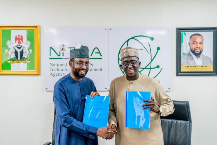 L-R: DG NITDA, Kashifu Inuwa Abdullahi, CCIE, with DG NADF , Mohammed Abu Ibrahim