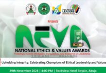 AFRIYOLEI, NOA, Others, to Host National Ethics and Values Awards, NEVA
