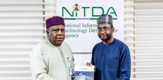 NITDA, AUDA-NEPAD to Explore Tech-Driven Agricultural Innovations DG NITDA, Kashifu Inuwa Abdullahi with National Coordinator of AUDA-NEPAD, Hon. Jabiru Abdullahi Tsauri