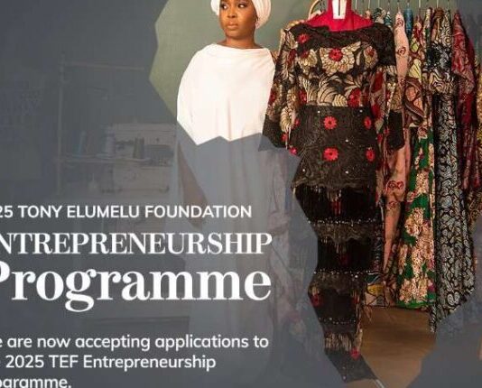 Tony Elumelu Foundation Opens Applications for 2025 Entrepreneurship Programmes