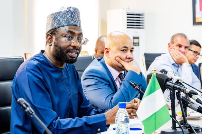 DG NITDA, Kashifu Inuwa Abdullahi with Mr Mark Smithson, Country Director, Department of Business and Trade (DBT), UK. DG NITDA, Kashifu Inuwa Abdullahi with Mr Mark Smithson, Country Director, Department of Business and Trade (DBT), UK.