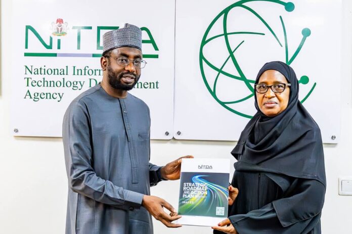 DG NITDA Kashifu Inuwa Abdullahi CCIE with Vice Chancellor, NSUK, Professor Sa’adatu Hassan Liman