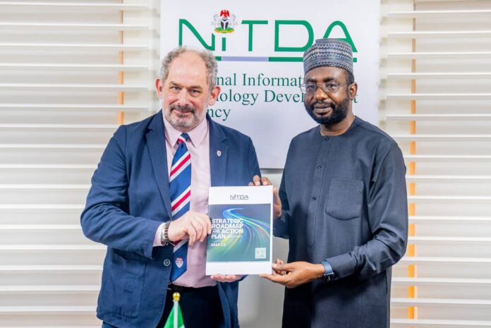 DG NITDA, Kashifu Inuwa Abdullahi CCIE with Professor Kirk Semple, Director of International Research, Lancaster University, United Kingdom.