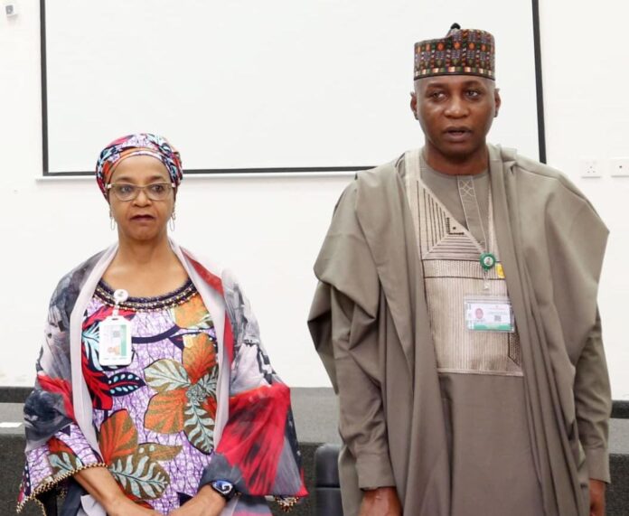 NIPSS Directing Staff behind the Queries Barrister Nima Salman Mann and Rear Admiral A.A. Mustapha NIPSS Directing Staff behind the Queries Barrister Nima Salman Mann and Rear Admiral A.A. Mustapha